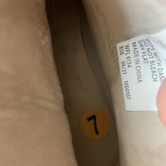 New Womens MUK LUKS Flexi Hoboken Tan Suede Memory Foam Ankle Boots Sz 7 WPL6134 - Picture 10 of 10